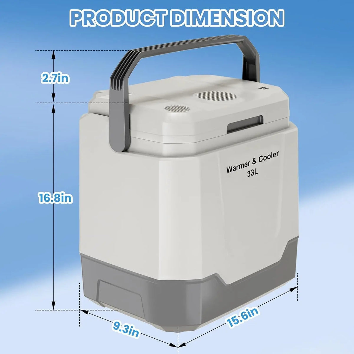 Portable Electric Cooler With Heating Mode For Car Camping