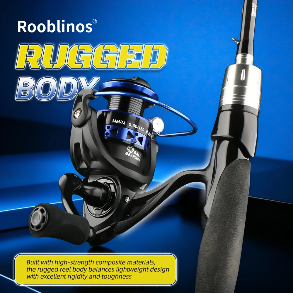 Rooblinos Easting Spinning Reel With Metal Spool For Fishing