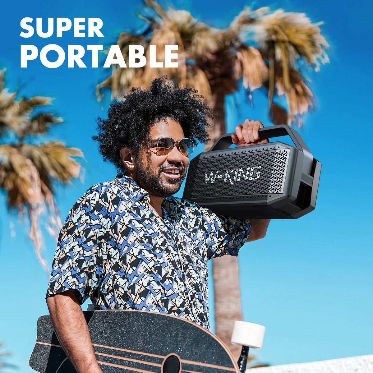 W-King D9-1 100W Waterproof Bluetooth Speaker With Subwoofer