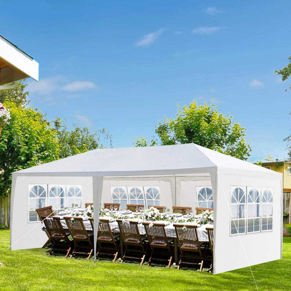 Waterproof Outdoor Party Tent With Removable Sidewalls Clear Church Windows