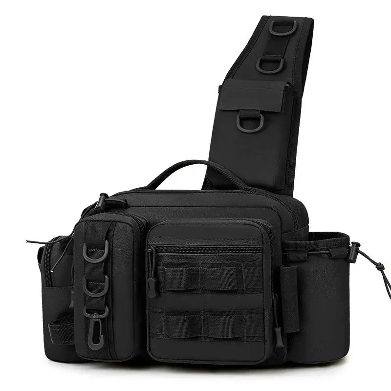 Furukroa Fishing Tackle Backpack With Lure Storage And Rod Holder