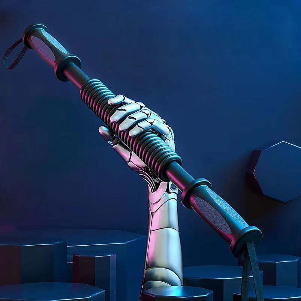 Adjustable Spring Arm Strength Bar For Chest And Biceps Training