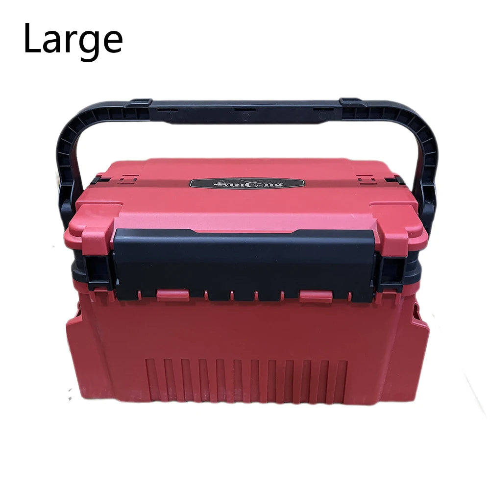 Multifunctional Fishing Tackle Box With Bait Storage And Rod Holder