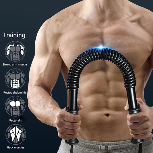 Adjustable Spring Arm Strength Bar For Chest And Biceps Training