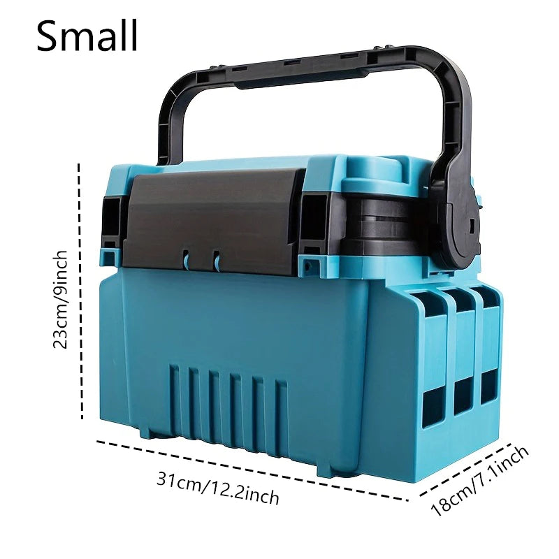 Multifunctional Fishing Tackle Box With Bait Storage And Rod Holder