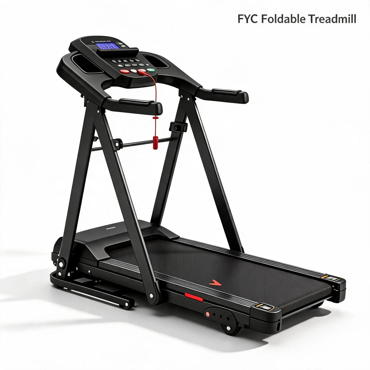 Foldable Electric Treadmill With LCD Display And Adjustable Incline