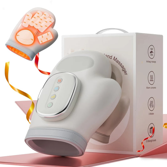 Cordless Electric Hand And Wrist Massager With Heat And Compression