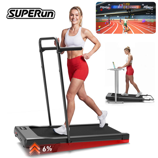 Superun Foldable Treadmill For Home With Adjustable Incline