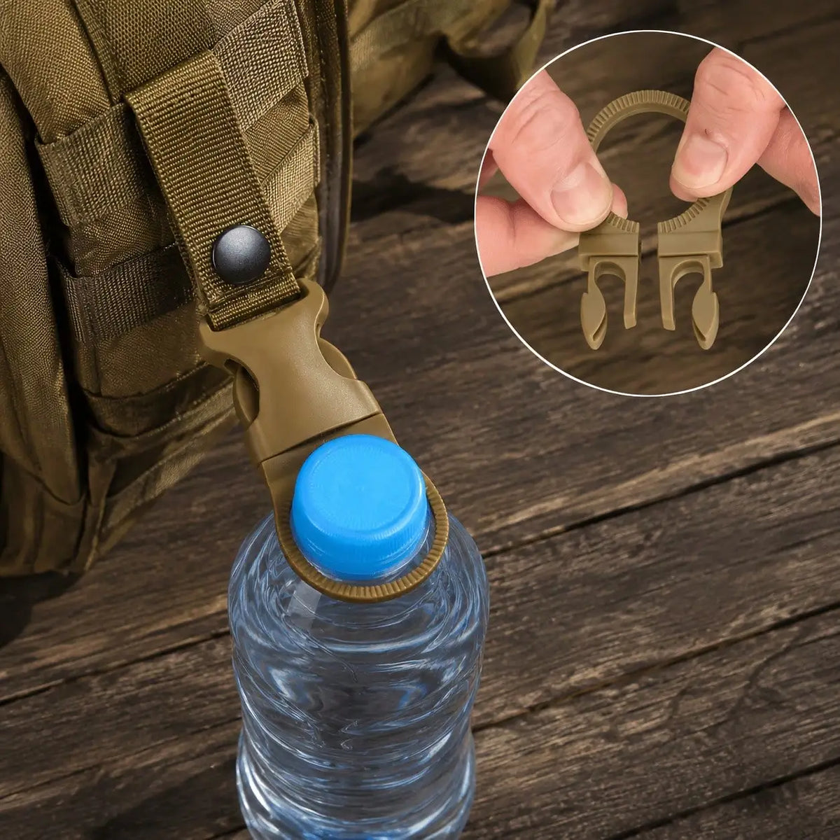 Multifunctional Carabiner Water Bottle Quick Clip Hooks For Camping