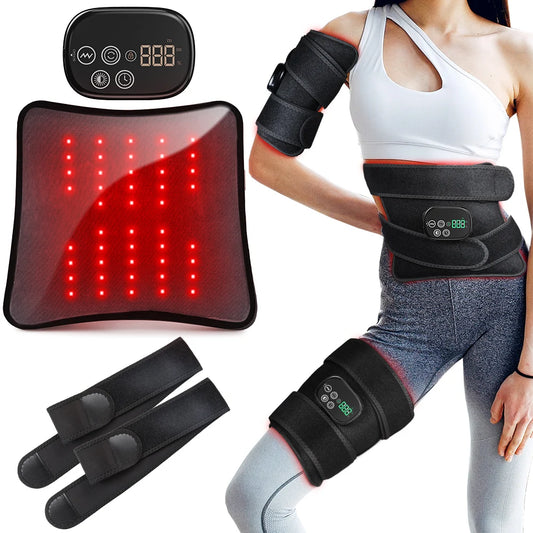 Rechargeable Red Light Therapy Belt With Heat And Vibration