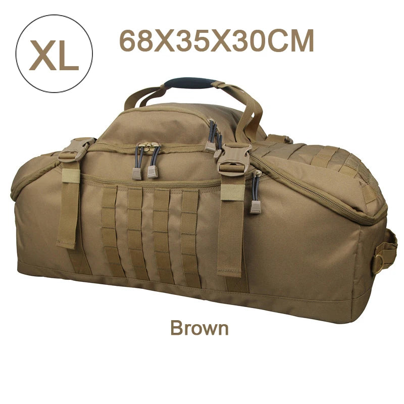 LQARMY Tactical MOLLE Backpack for Hiking Camping Travel and Mountaineering