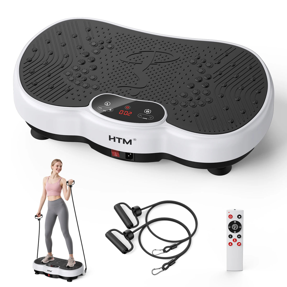 Adjustable Vibration Exercise Plate Machine For Full Body Fitness