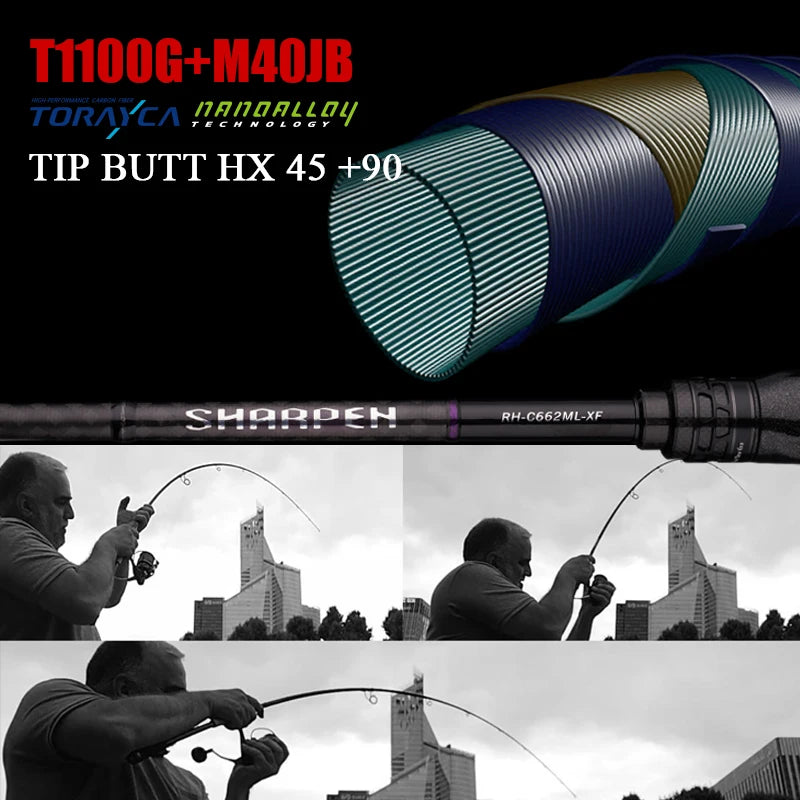 PURELURE Travel Soft Lure Spinning and Casting Fishing Rods