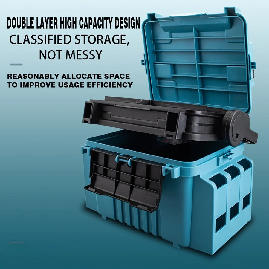 Multifunctional Fishing Tackle Box With Bait Storage And Rod Holder