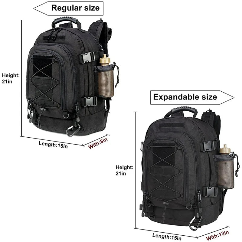 Lqarmy Military Tactical Backpack Molle Nylon Rucksack For Outdoor Hiking