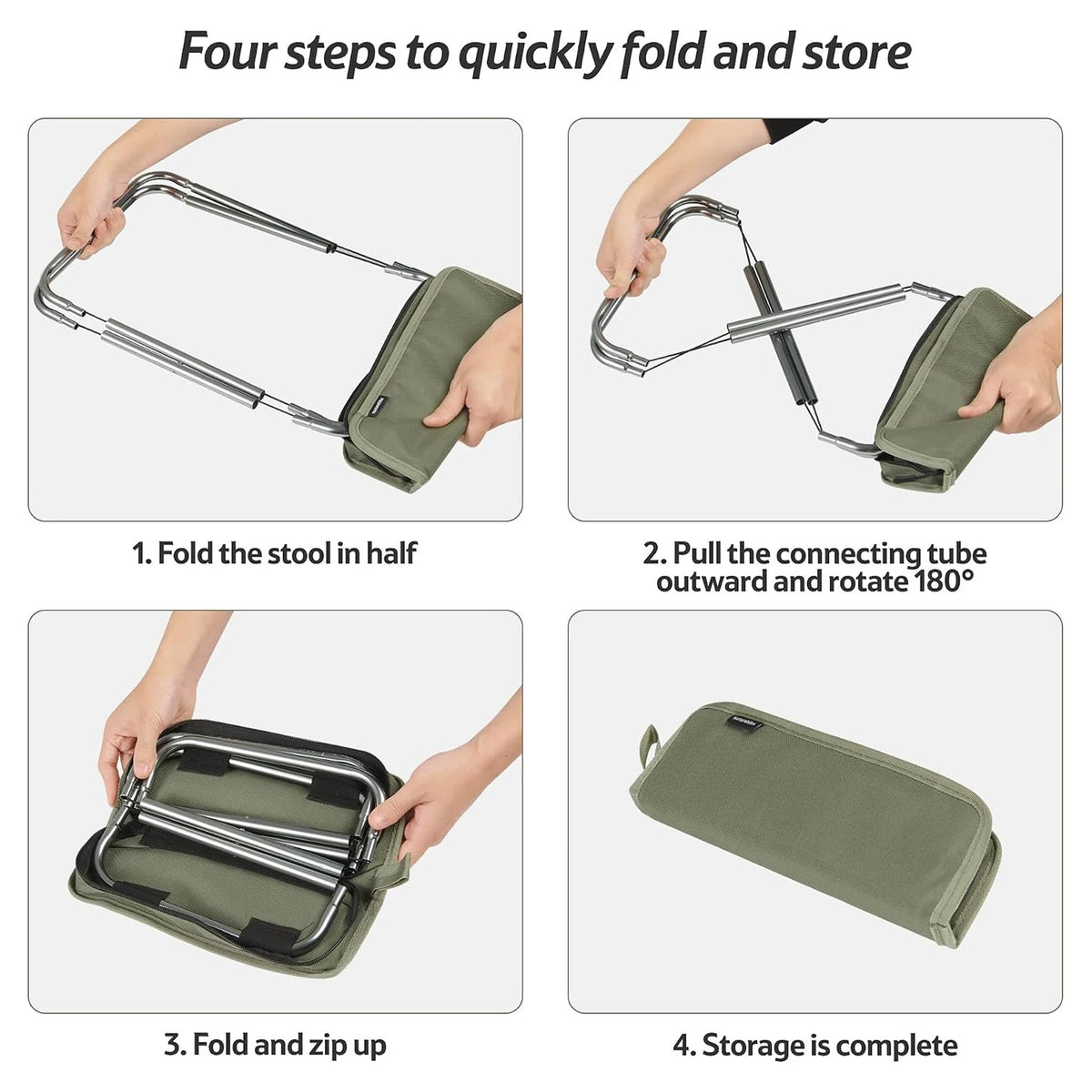 Naturehike Lightweight Foldable Backpack Seat For Outdoors