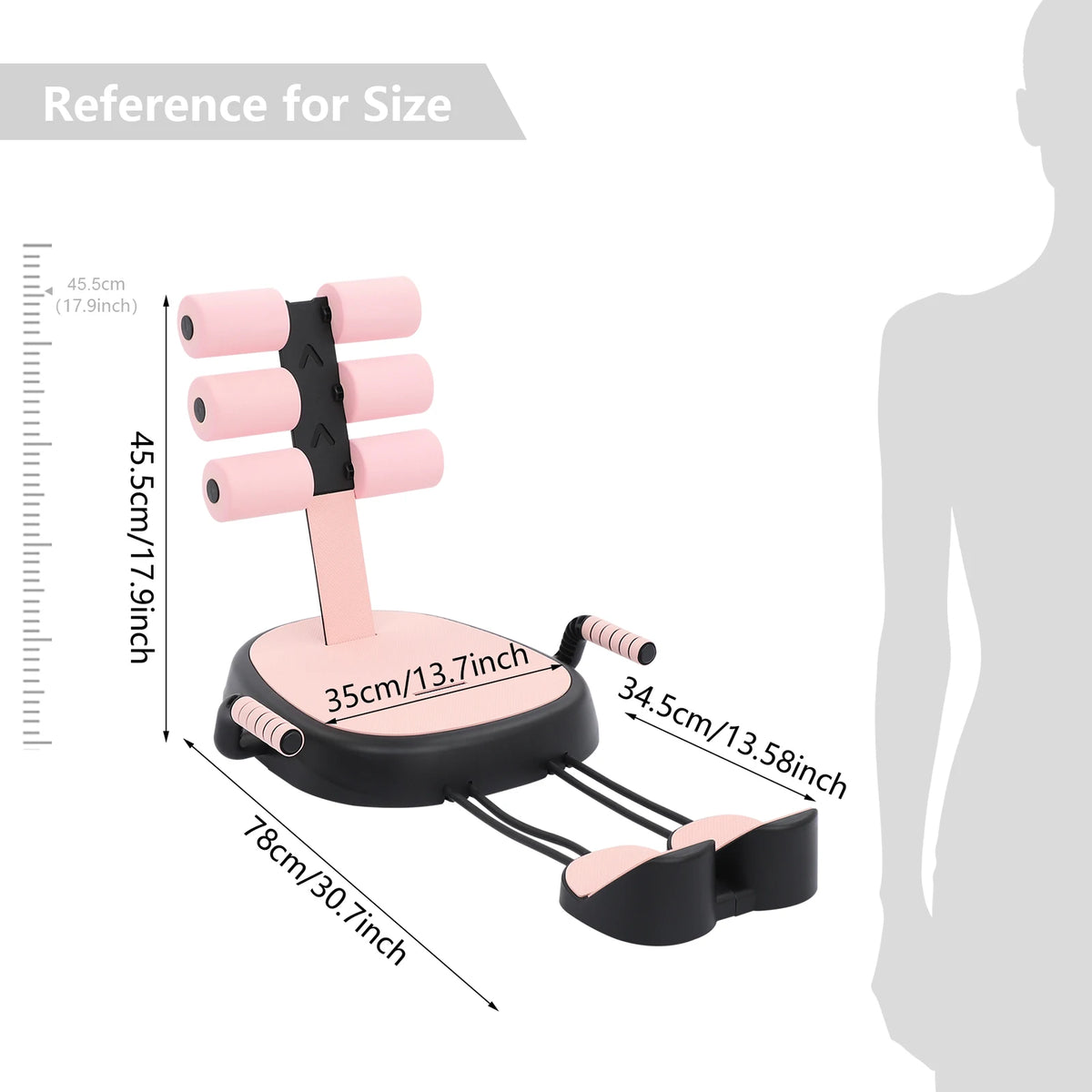 Multifunctional Sit Up Bench With Pull Ropes And Foam Pad