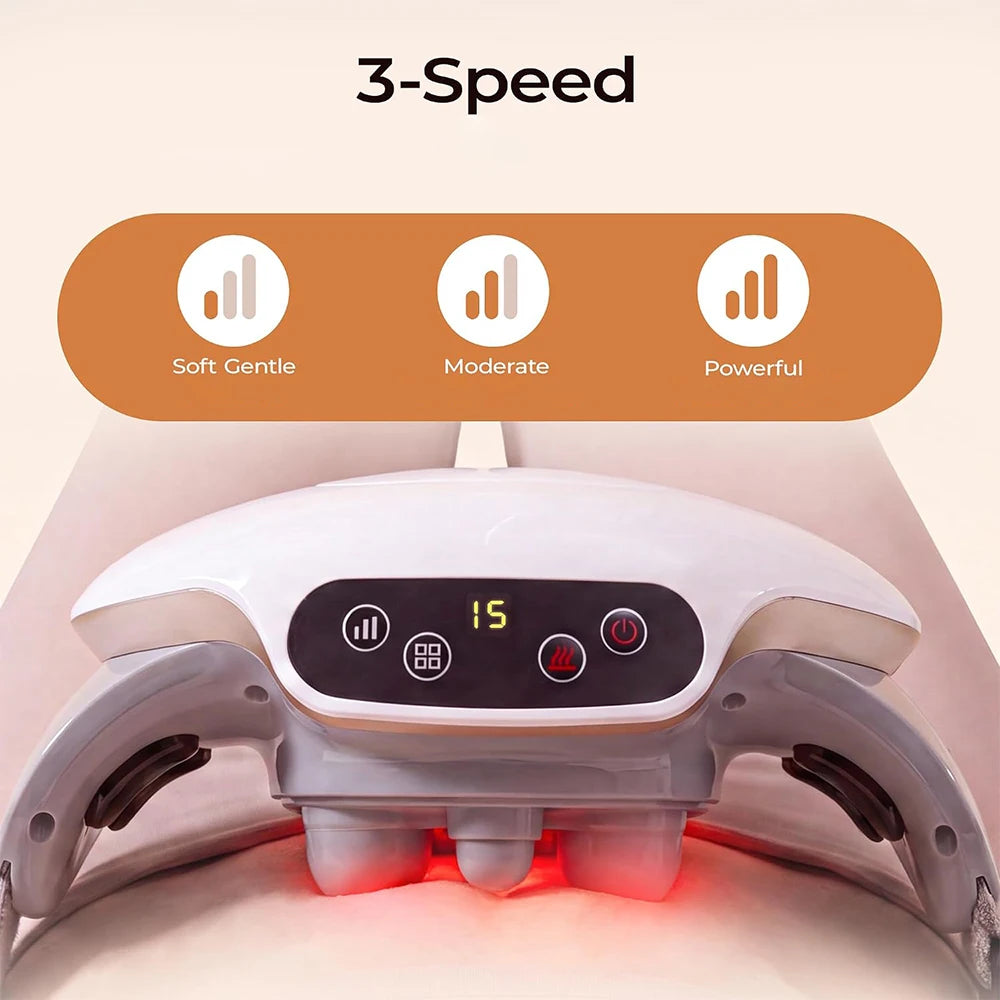 Homemassa Heated Abdominal Massager Rechargeable Wireless Belt