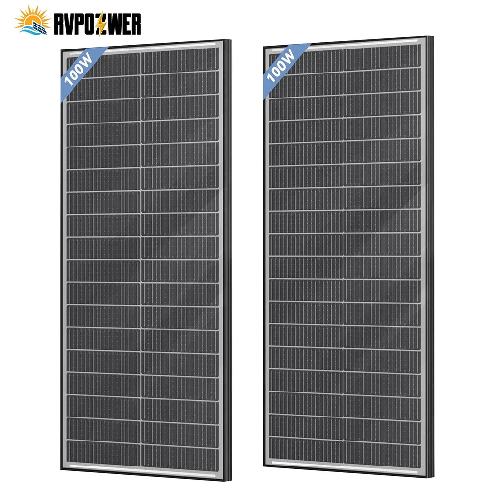 RVPOZWER 400W Bifacial Mono Solar Panel 18BB High Efficiency Module