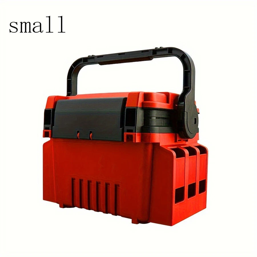 Multifunctional Fishing Tackle Box With Bait Storage And Rod Holder