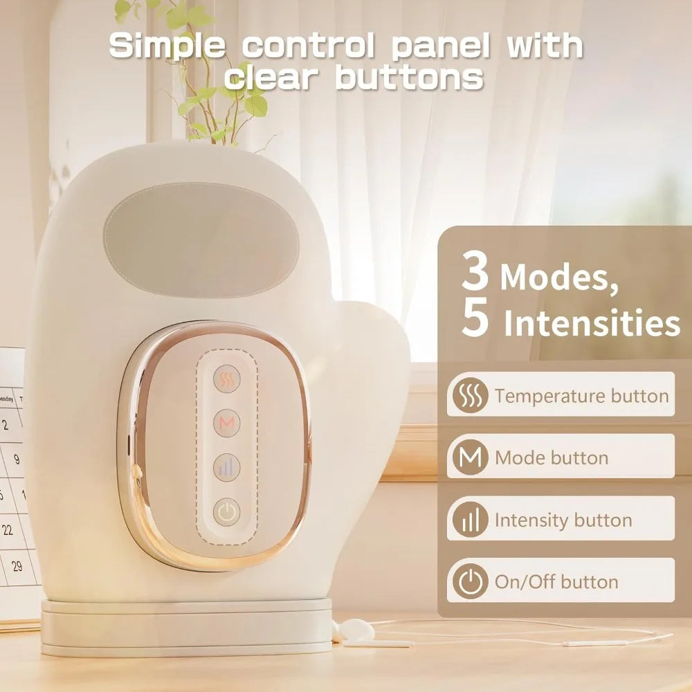 Cordless Electric Hand And Wrist Massager With Heat And Compression