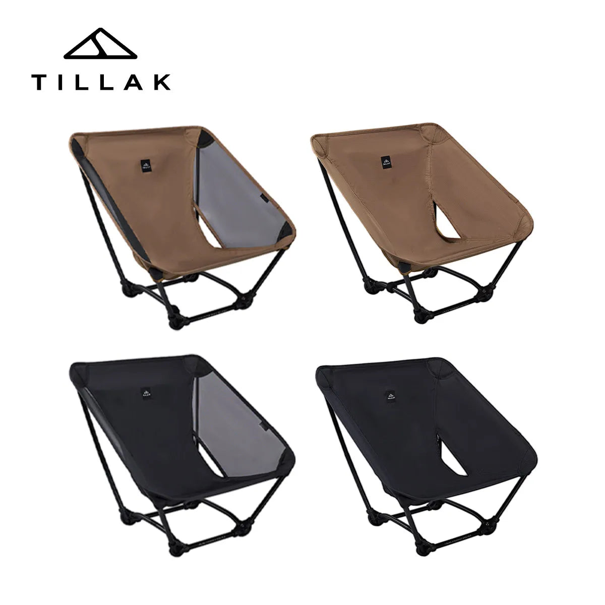 TILLAK Ultralight Foldable Ground Chair for Camping Hiking and Fishing