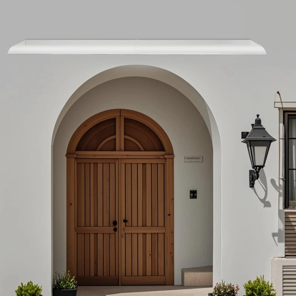 Bymaocar Invisible Front Door Awning Outdoor Rain Shelter Canopy