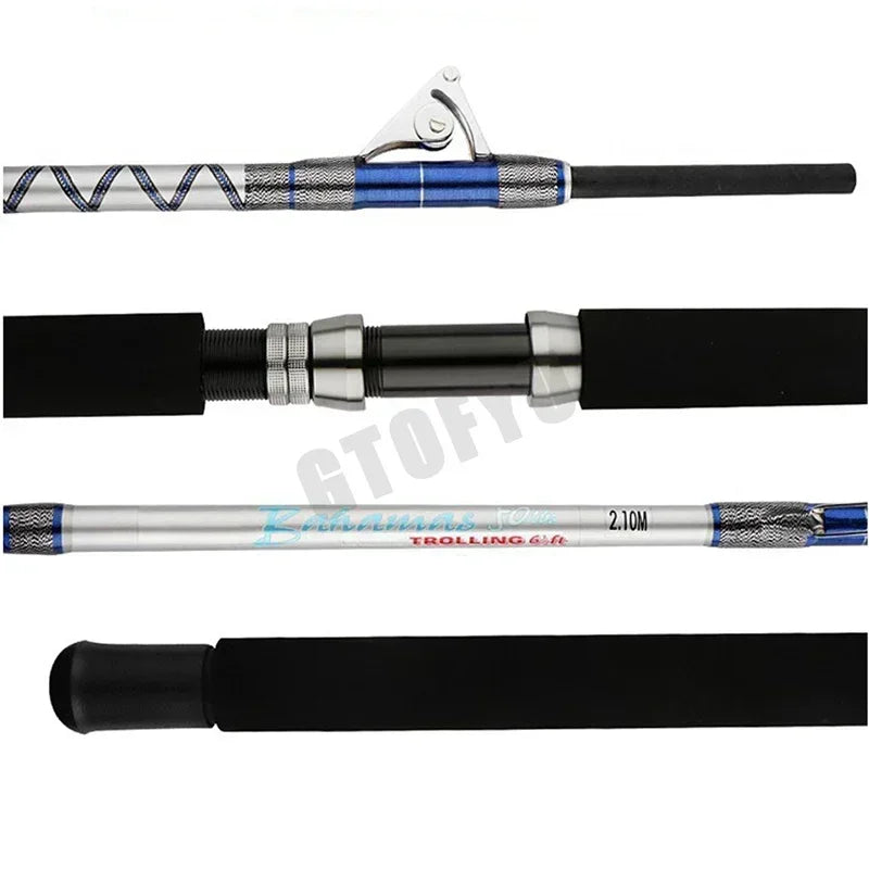 GTOFYU Heavy Duty Deep Sea Tuna Shark Trolling Fishing Rod