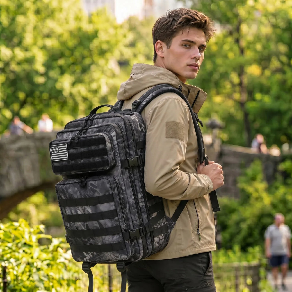 ReFire Gear Durable Tactical Fishing Backpack With Molle Pockets