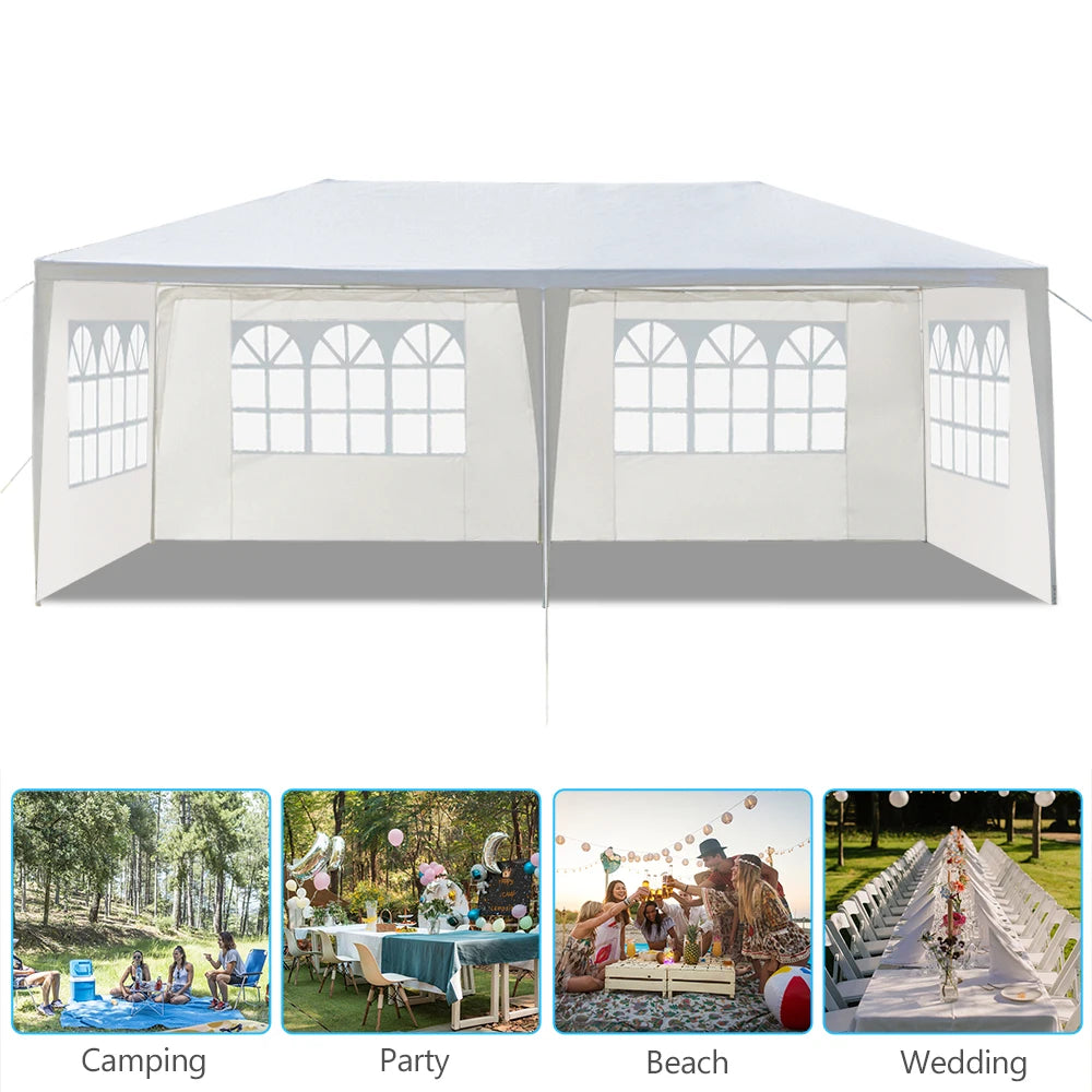 Waterproof Outdoor Party Tent With Removable Sidewalls Clear Church Windows