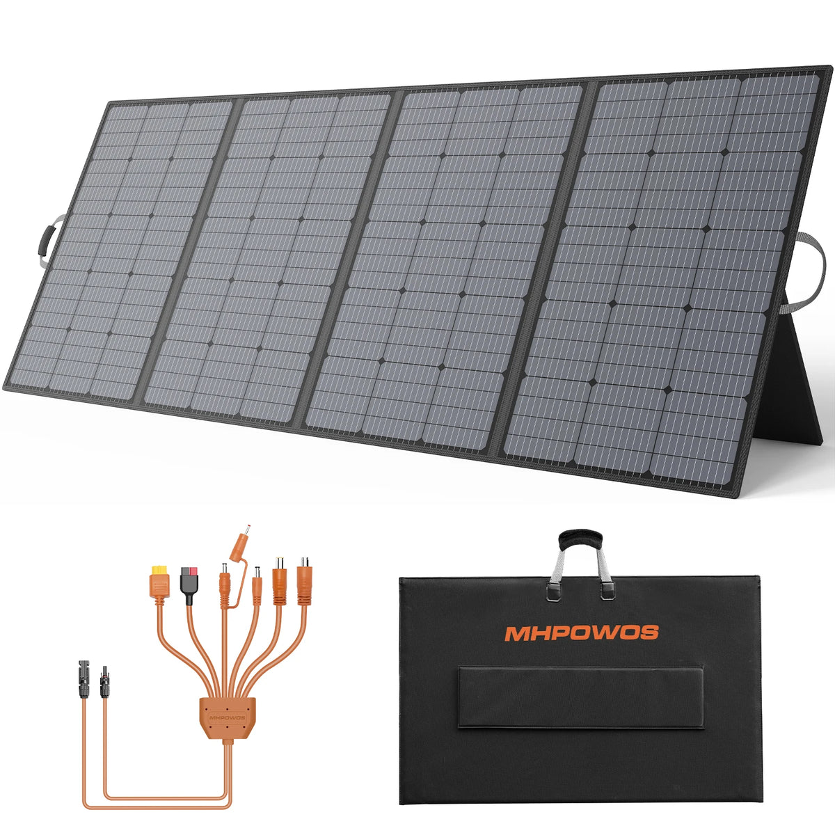 Mhpows Foldable 400W Monocrystalline Solar Panel Waterproof Portable