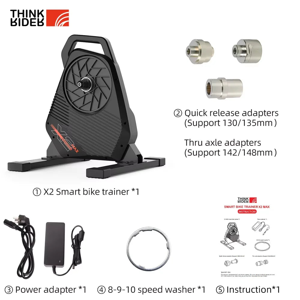 ThinkRider X2 Max Smart Bike Trainer Built In Power Meter