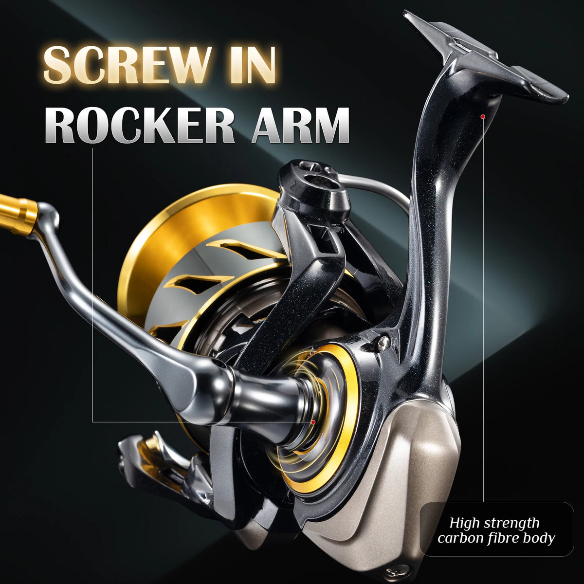 Rooblinos Ultralight Saltwater Spinning Reel With Powerful Drag