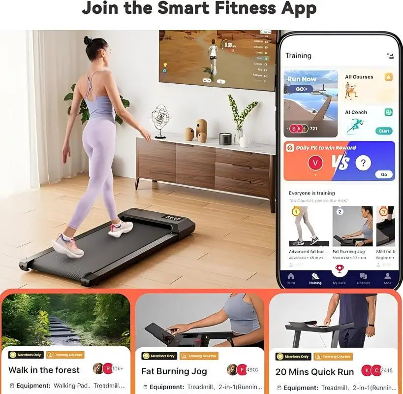 Superun Mini Walking Treadmill With App And Remote Control