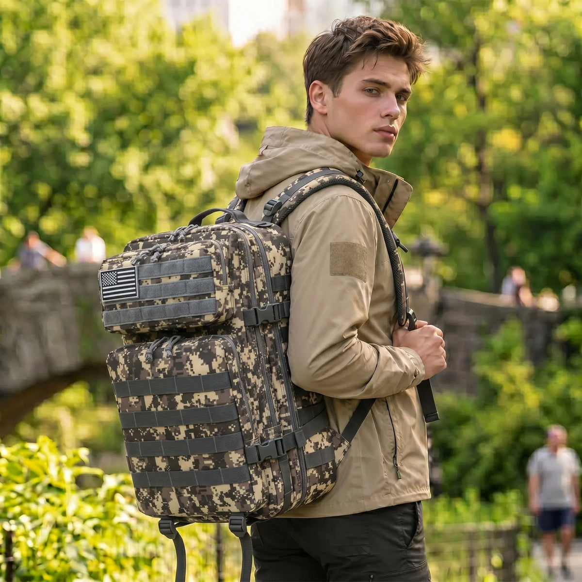 ReFire Gear Durable Tactical Fishing Backpack With Molle Pockets