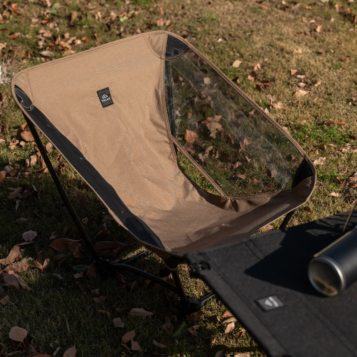 TILLAK Ultralight Foldable Ground Chair for Camping Hiking and Fishing