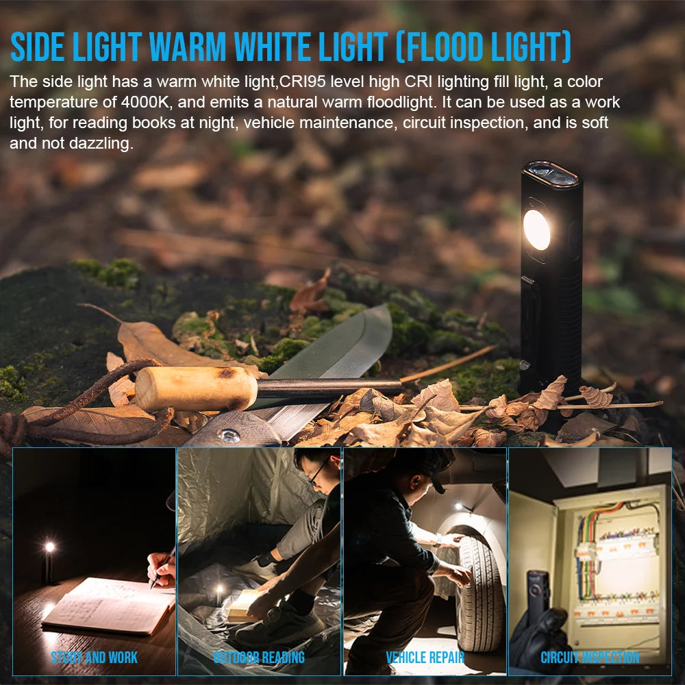 TrustFire MINIX3 Flat EDC Flashlight UV Green Light 1050 Lumens