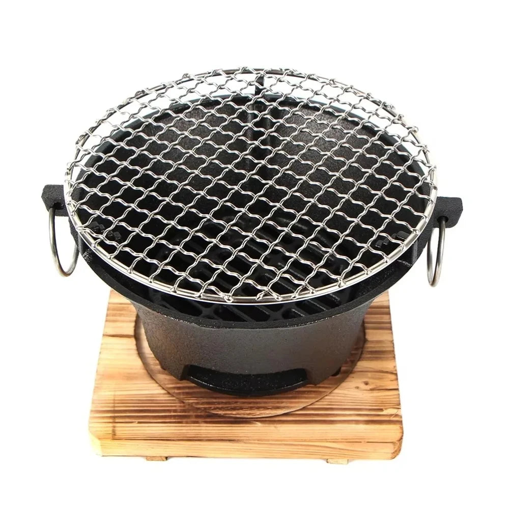 Zoe Cast Iron Outdoor Stove For Charcoal And Alcohol Cooking