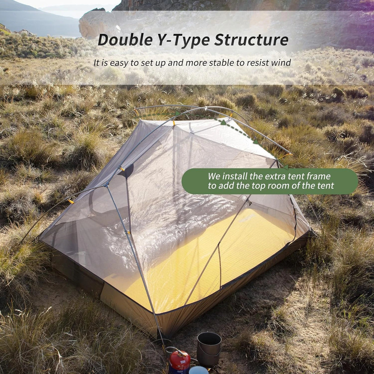 Naturehike Mongar Waterproof Ultralight Double Camping Tent Backpacking