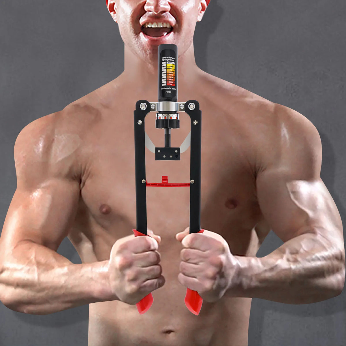 Hydraulic Power Twister Adjustable Chest Expander Upper Body Strength Trainer