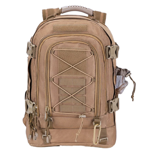 LQARMY 65L Outdoor Tactical Backpack Men Unisex Durable Nylon Hiking Bag