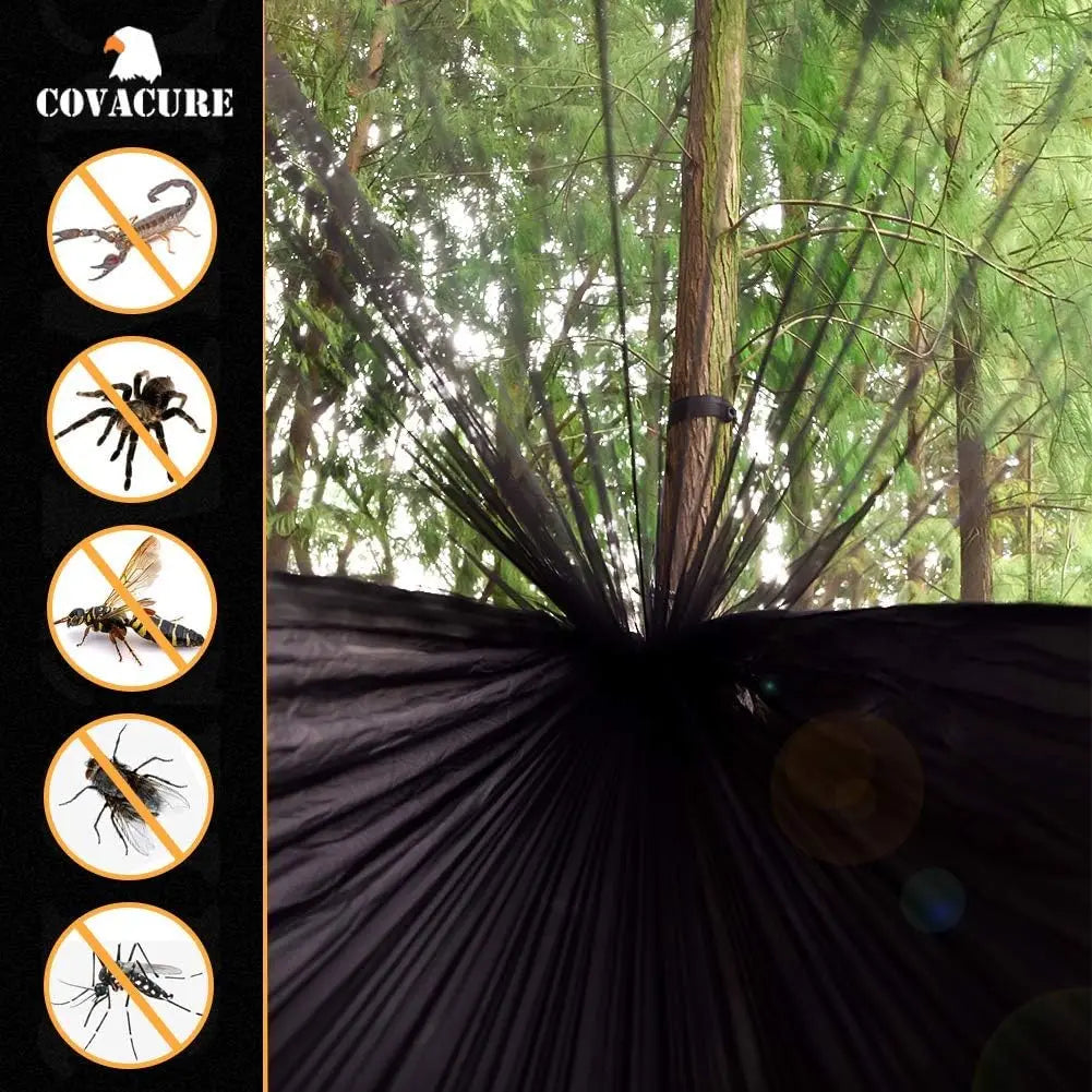 Double Camping Hammock With Tree Straps For Hiking And Travel