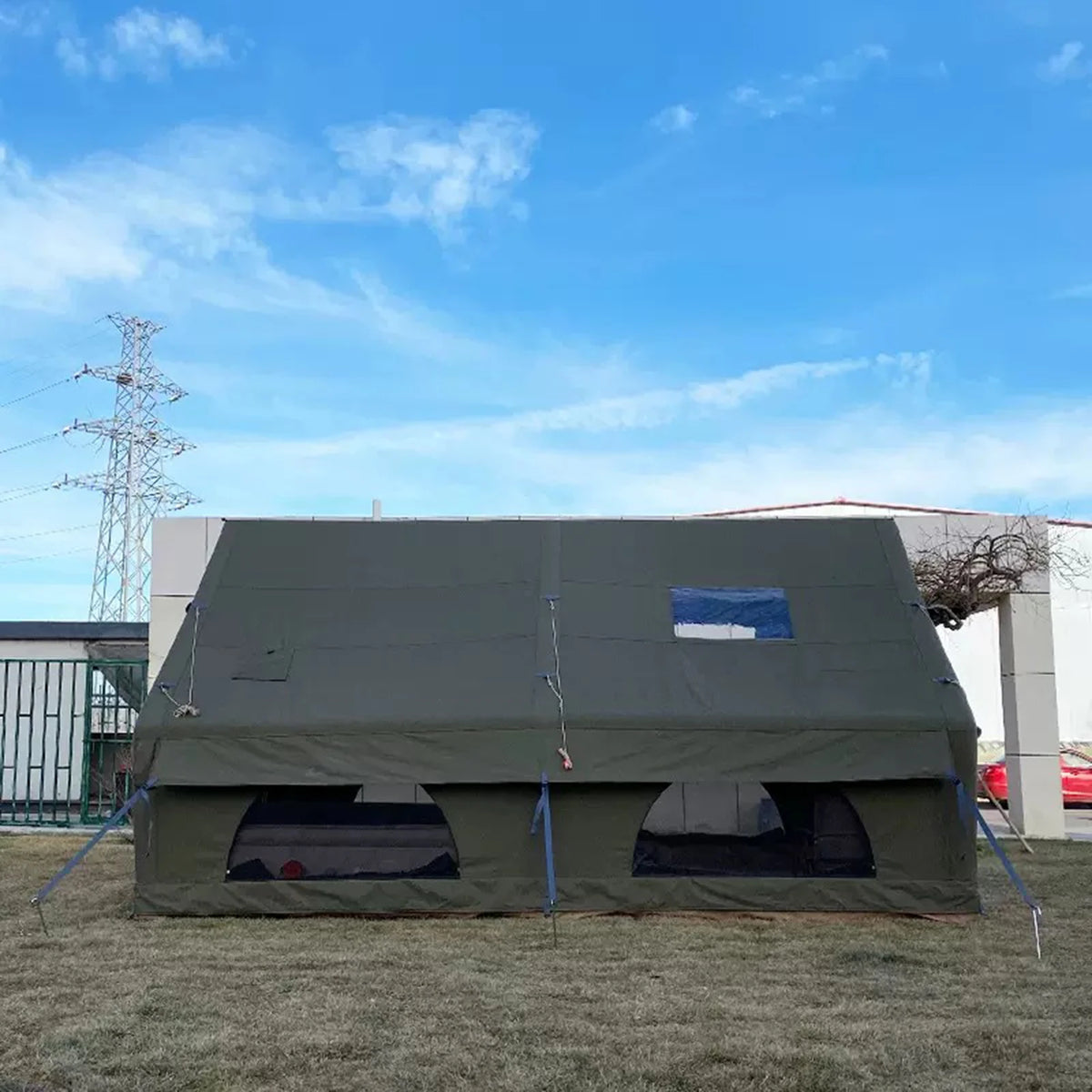 Inflatable Camping Tent With Air Pump And Skylight