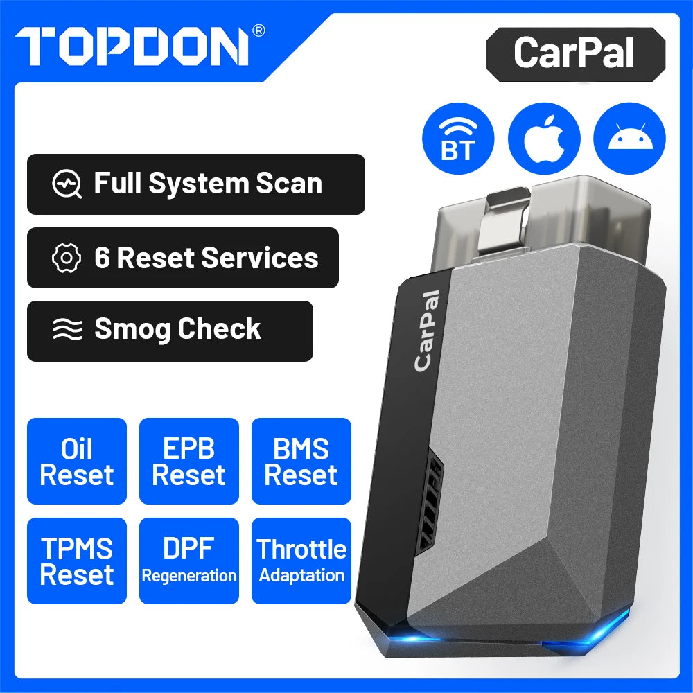 Topdon Bluetooth OBD2 Scanner Full System Vehicle Diagnostic Tool