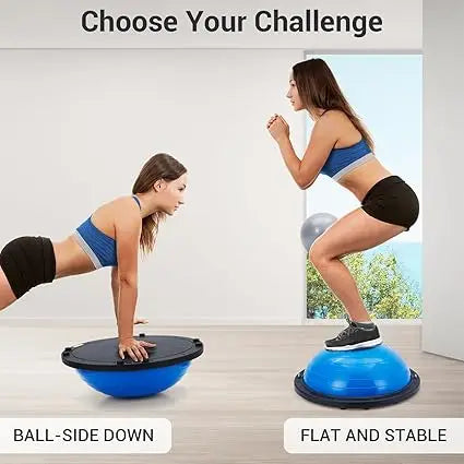 Half Exercise Ball Balance Trainer For Yoga Pilates Fitness