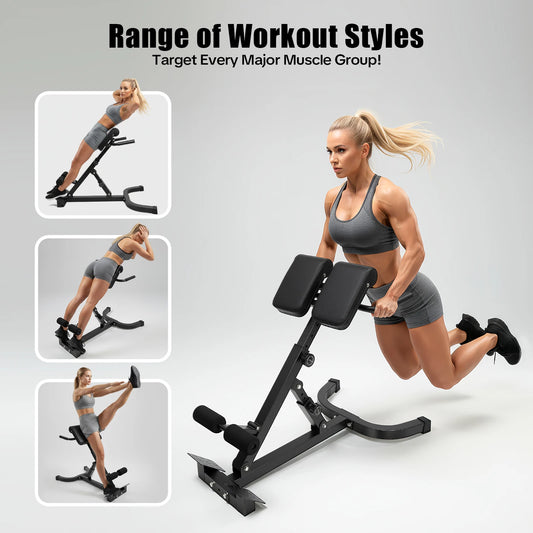 Adjustable Hyperextension Bench For Home Gym Strength Training