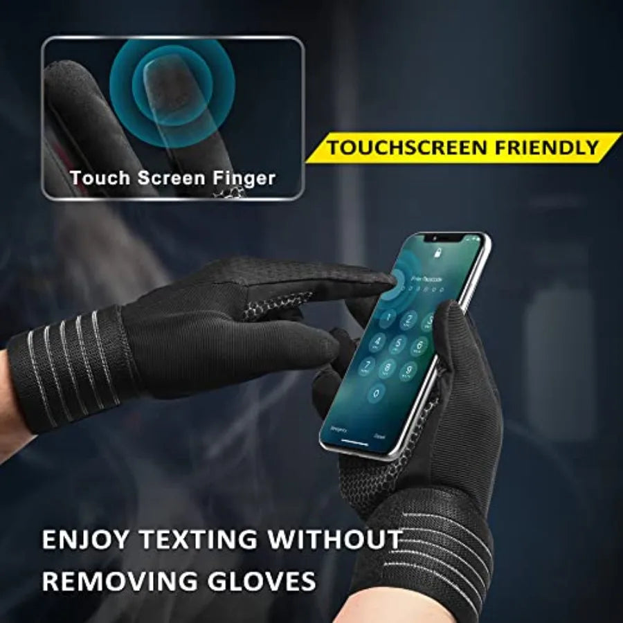 Durable Full Finger Weight Lifting Workout Gloves For Men