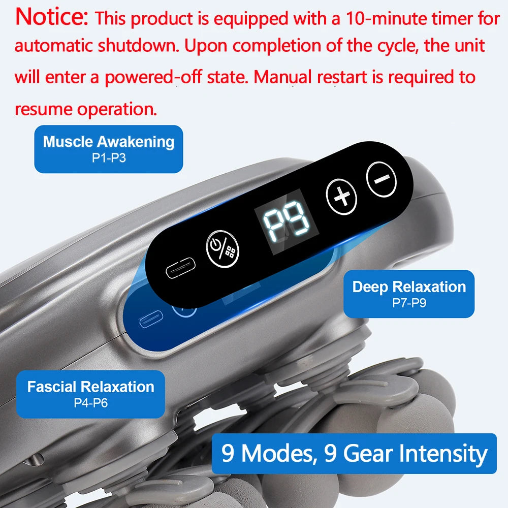 Foreverlily 22 Head Fascia Gun High Frequency Vibration Body Massager