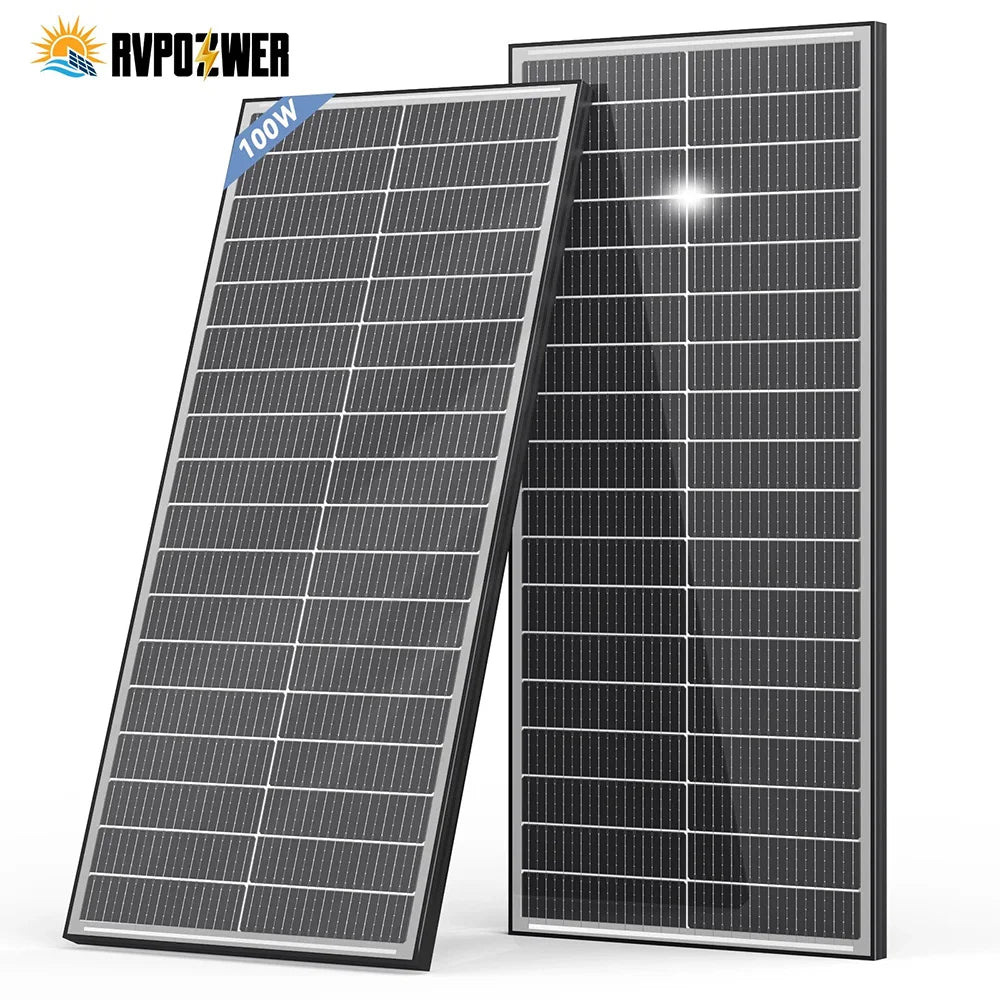 RVPOZWER 400W Bifacial Mono Solar Panel 18BB High Efficiency Module