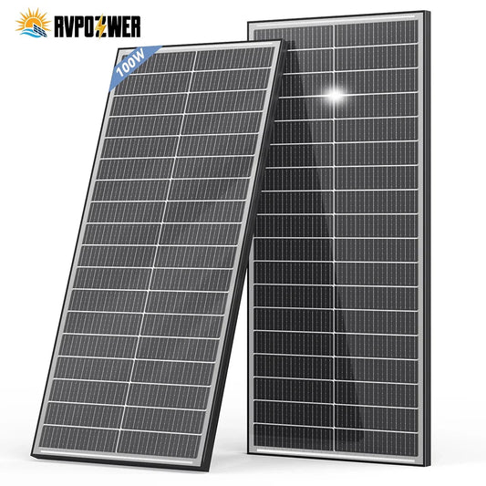 RVPOZWER 400W Bifacial Mono Solar Panel 18BB High Efficiency Module